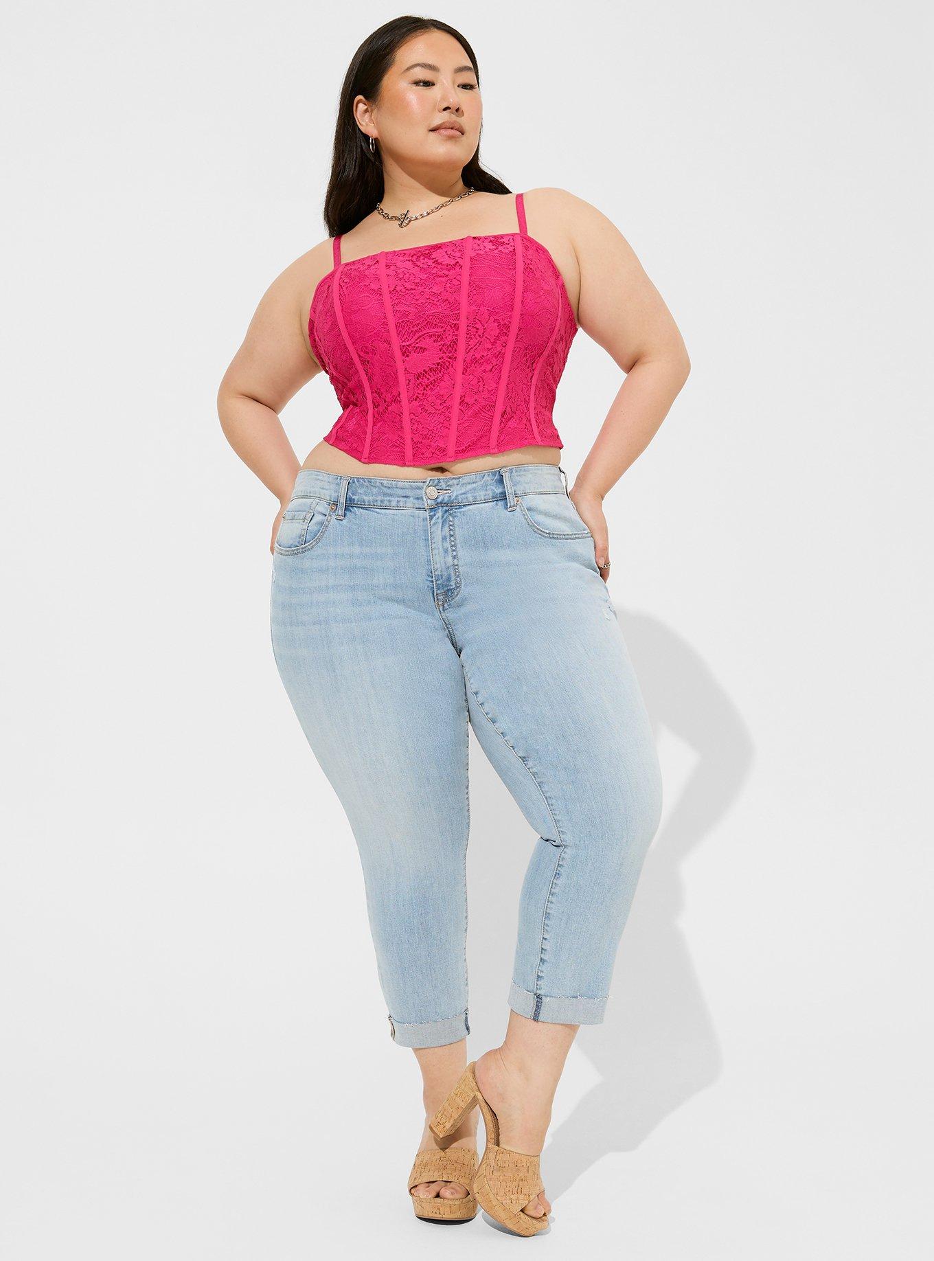 Plus Size Lace Corset Crop Top Torrid
