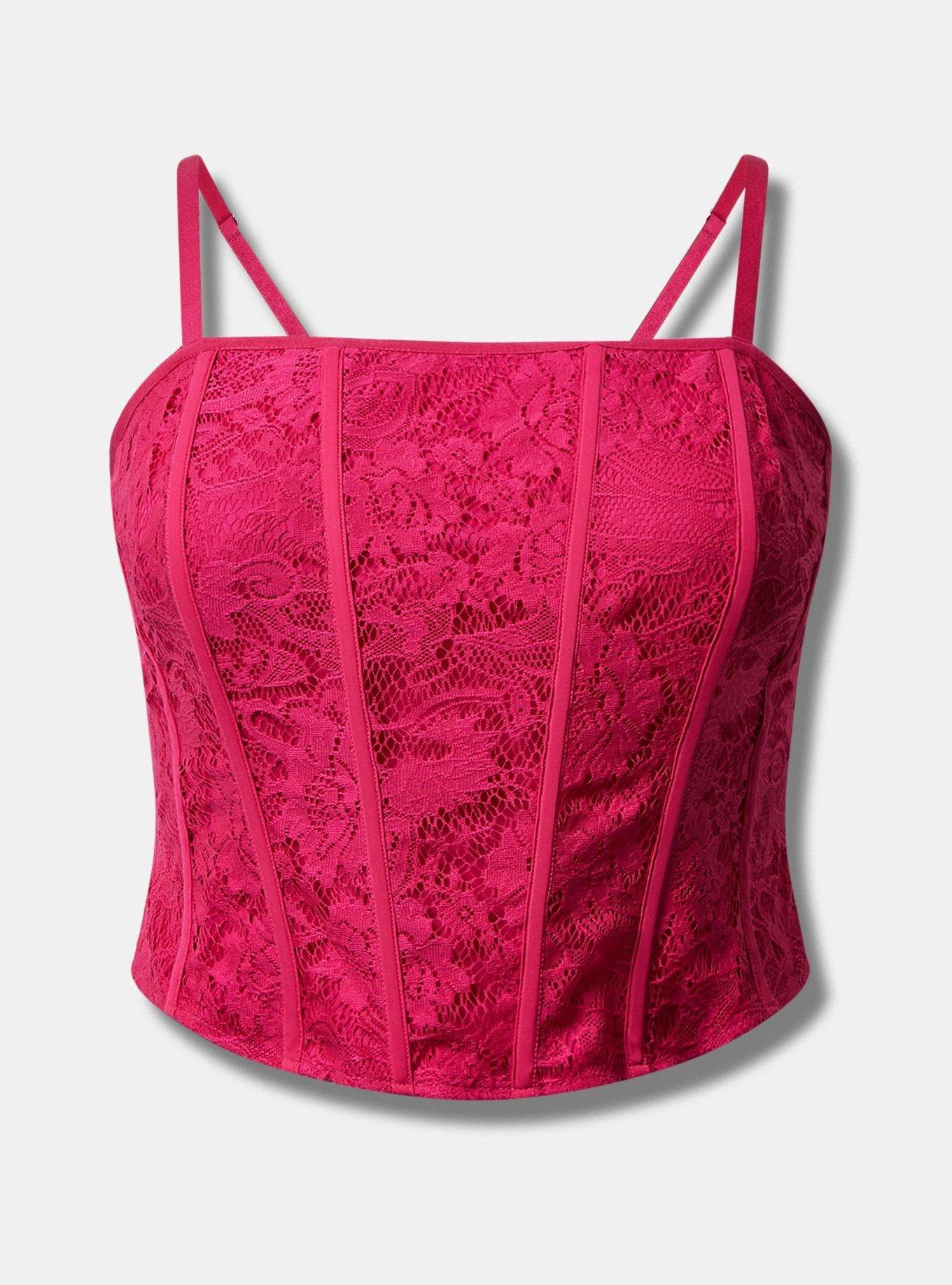 Plus Size Lace Corset Crop Top Torrid