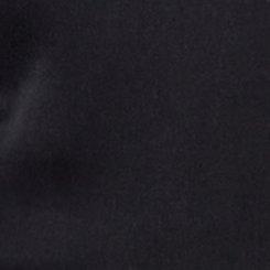 Satin Tie Front Sleeveless Crop Top, DEEP BLACK, swatch