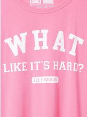 Legally Blonde Classic Fit Cotton Ringer Tee, PINK, alternate