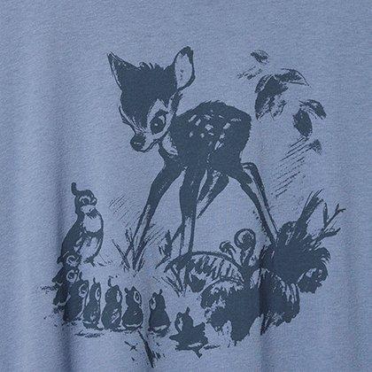 Bambi Relaxed Fit Cotton Boxy Tee, STONE WASH, swatch