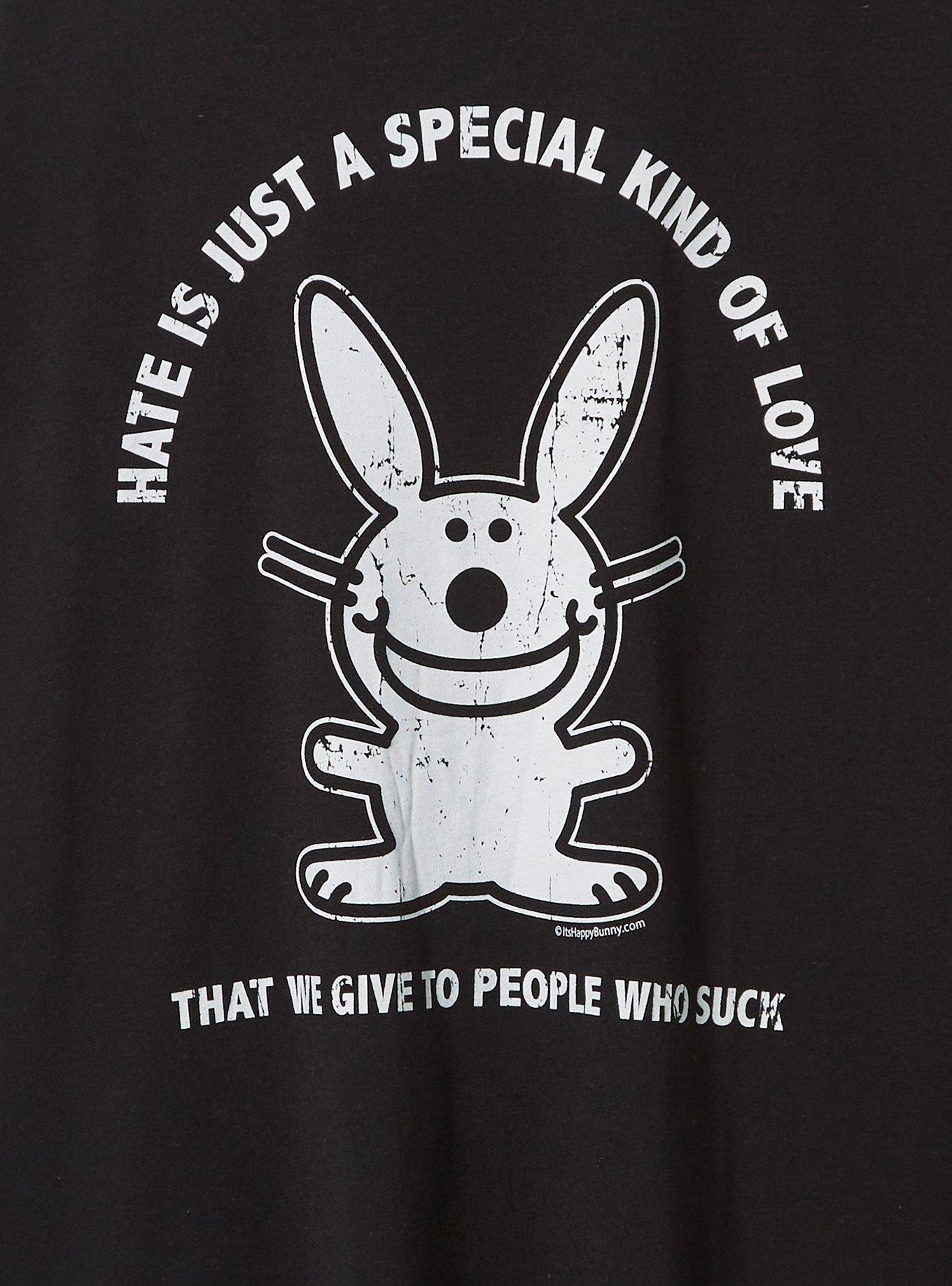 Plus Size - It's Happy Bunny Classic Fit Cotton Ringer Tee - Torrid