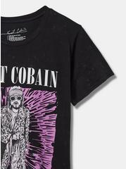 Plus Size Kurt Cobain Classic Fit Cotton Tunic Tee, MINERAL BLACK, alternate