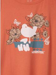 Plus Size Woodstock Classic Fit Cotton Crew Tank, APRICOT, alternate