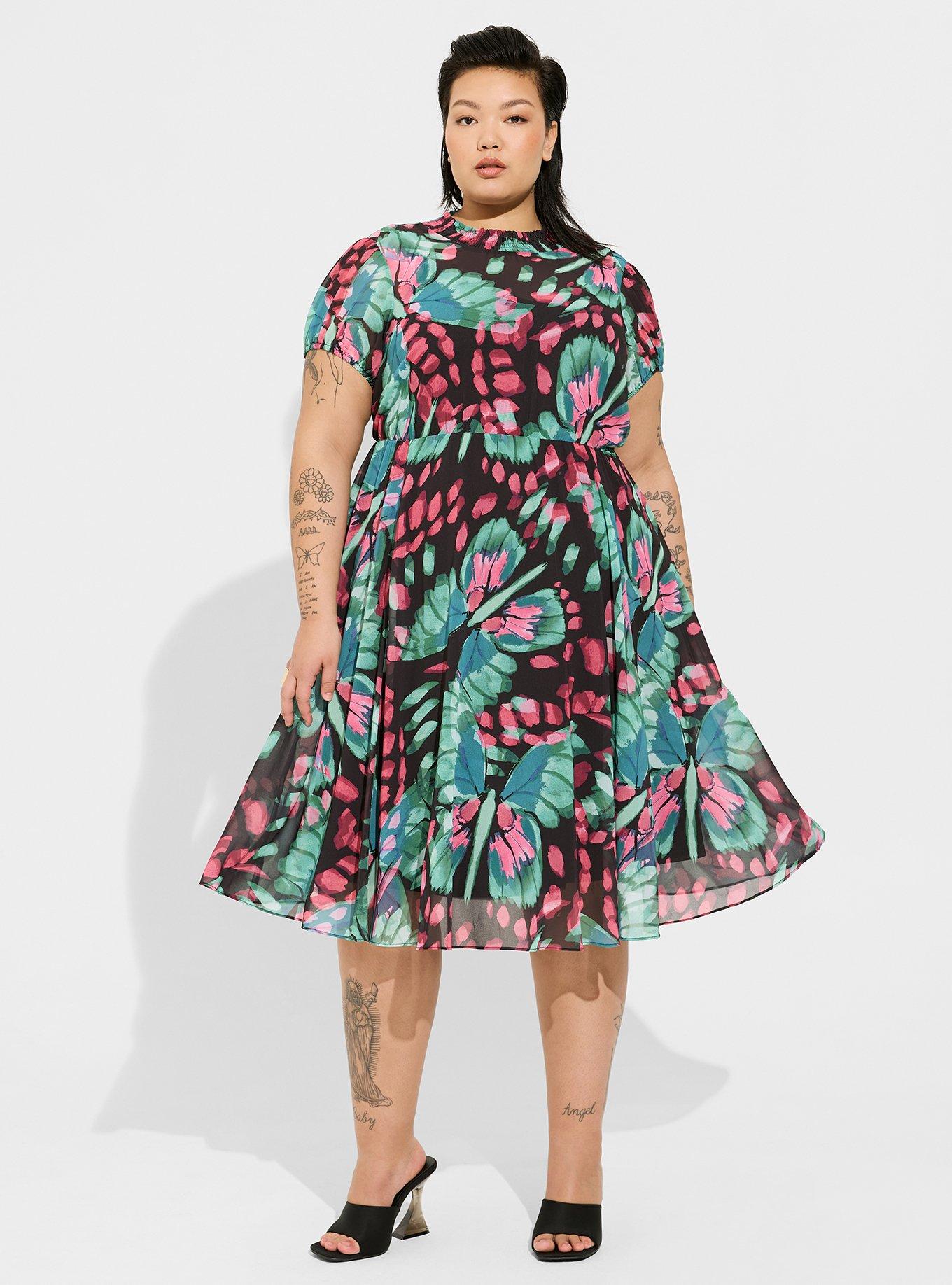 Chiffon Flow Skater Dress – Lady Occasions