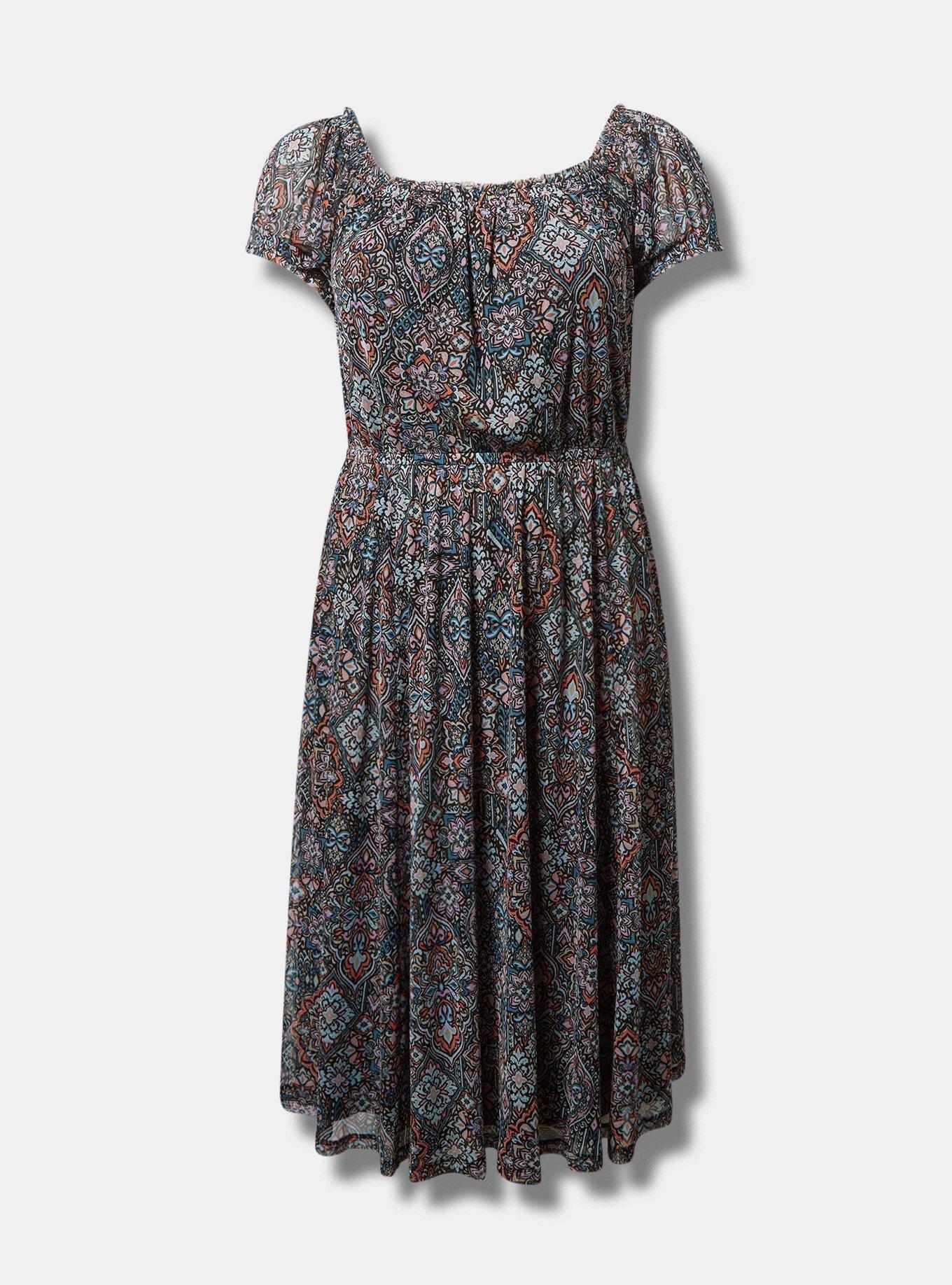 Peasant midi dress sale