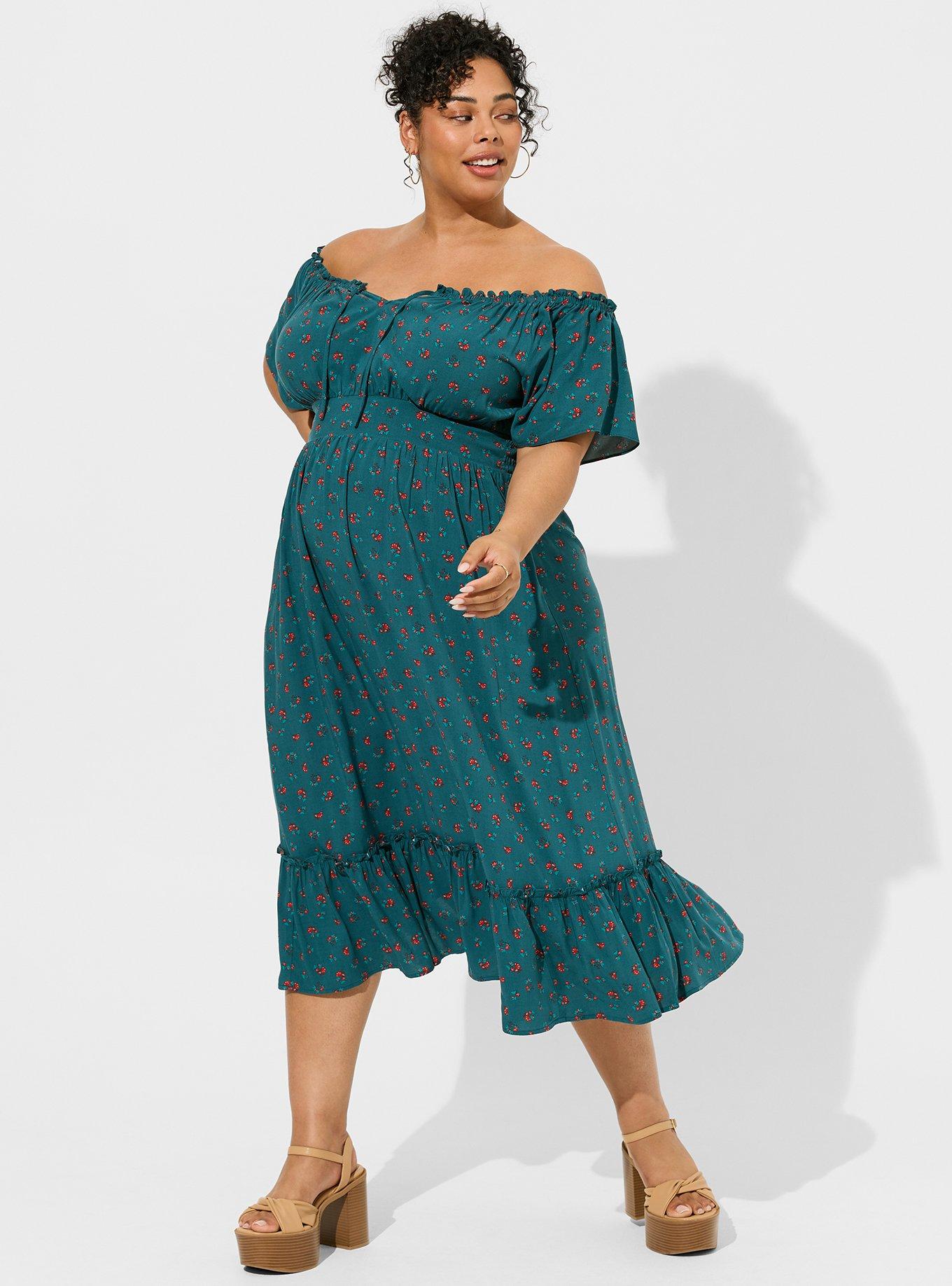 Torrid teal clearance dress