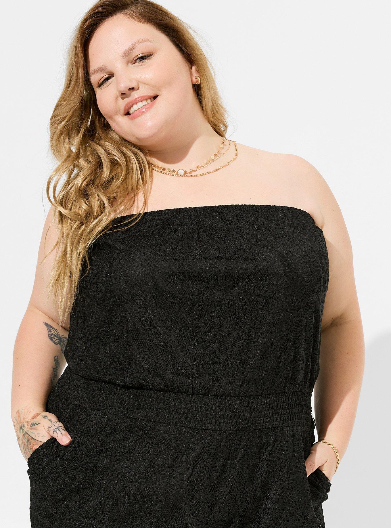 Torrid black hot sale lace jumpsuit