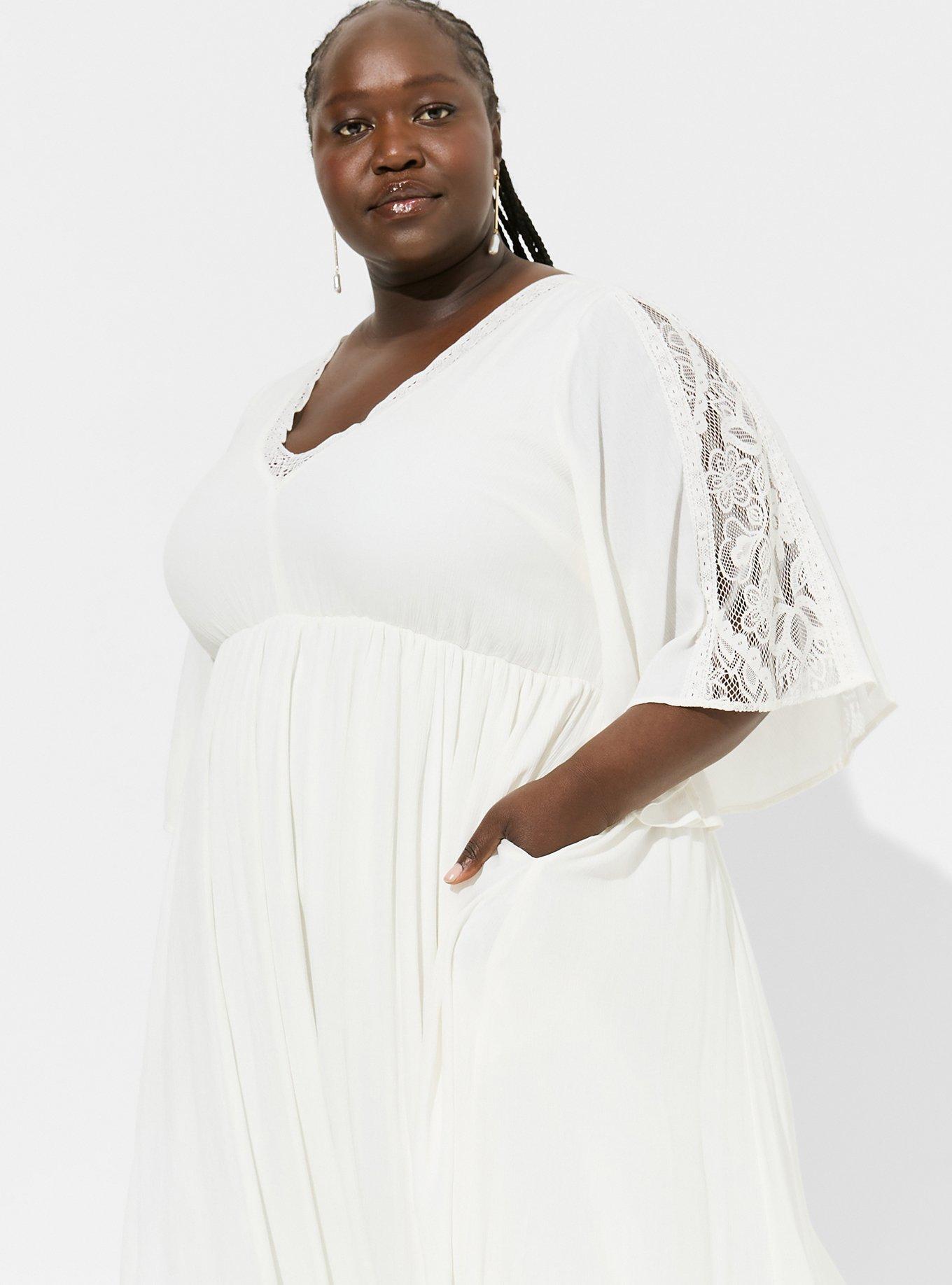 Plus size gauze maxi dress hotsell