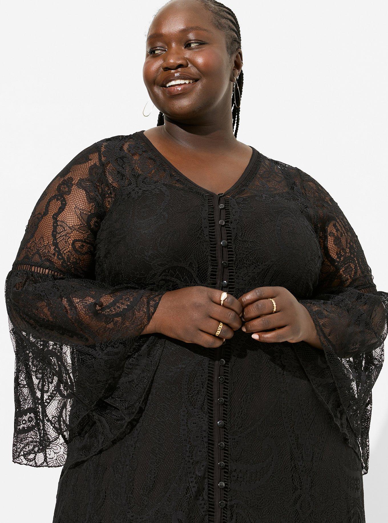 Torrid black clearance lace maxi dress