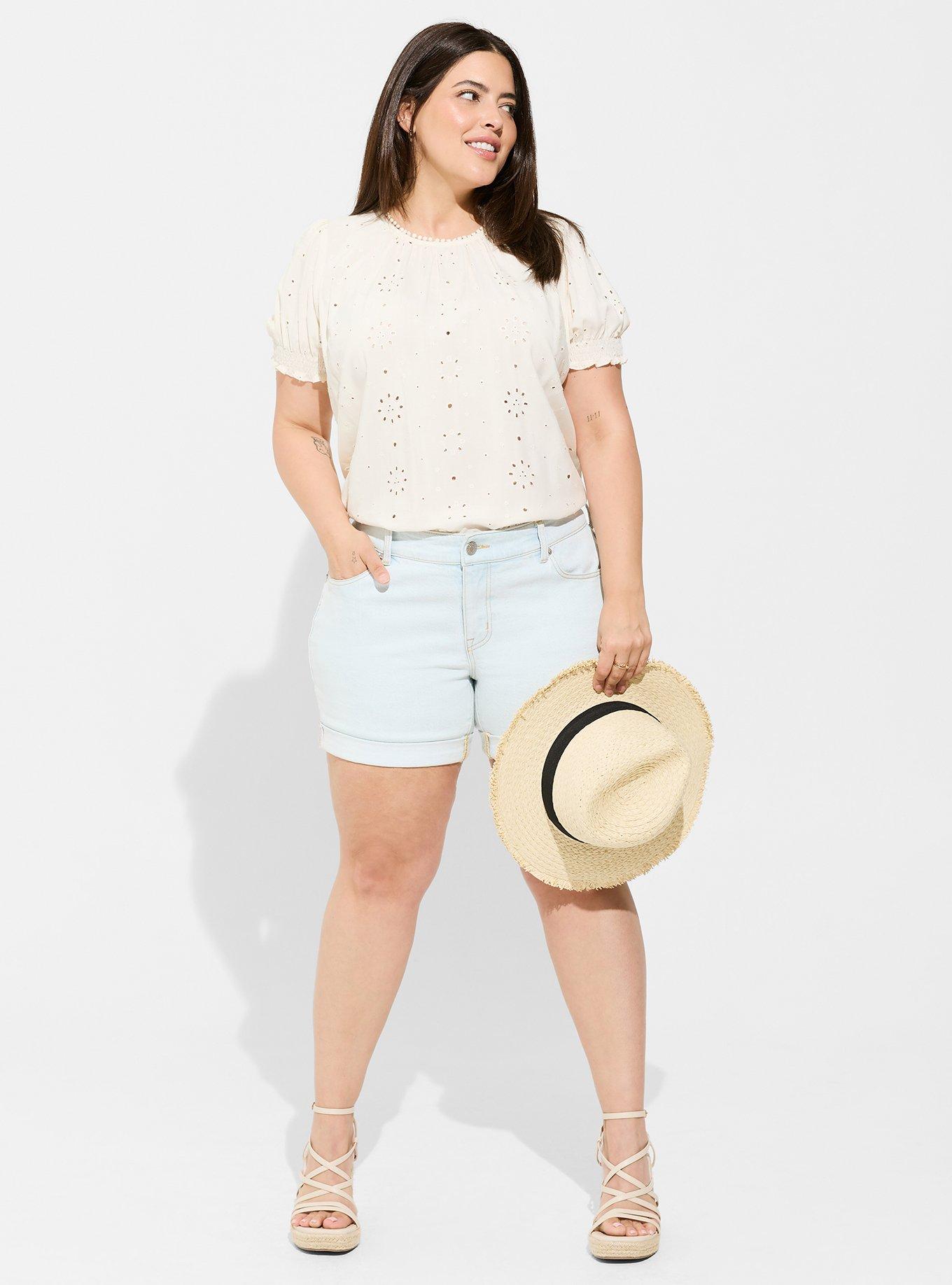 Abbey Challis Eyelet Back Cutout Top