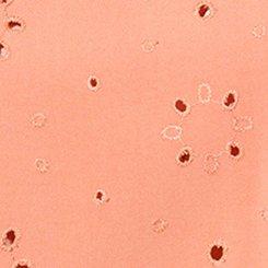 Plus Size Abbey Challis Eyelet Back Cutout Top, APRICOT BRANDY, swatch