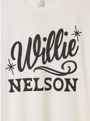 Plus Size Willie Nelson Classic Fit Cotton Crew Tee, PRISTINE, alternate