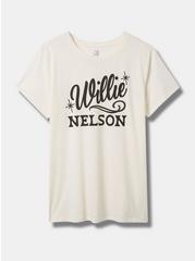 Plus Size Willie Nelson Classic Fit Cotton Crew Tee, PRISTINE, hi-res