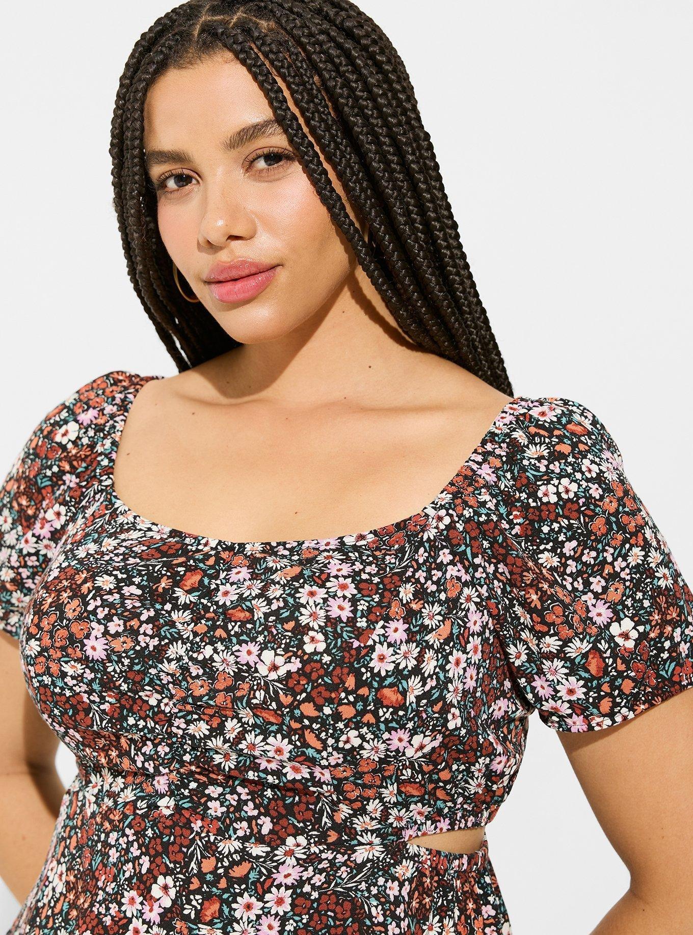 Holiday Side Slit Babydoll W-underwire  Cups Plum 3x
