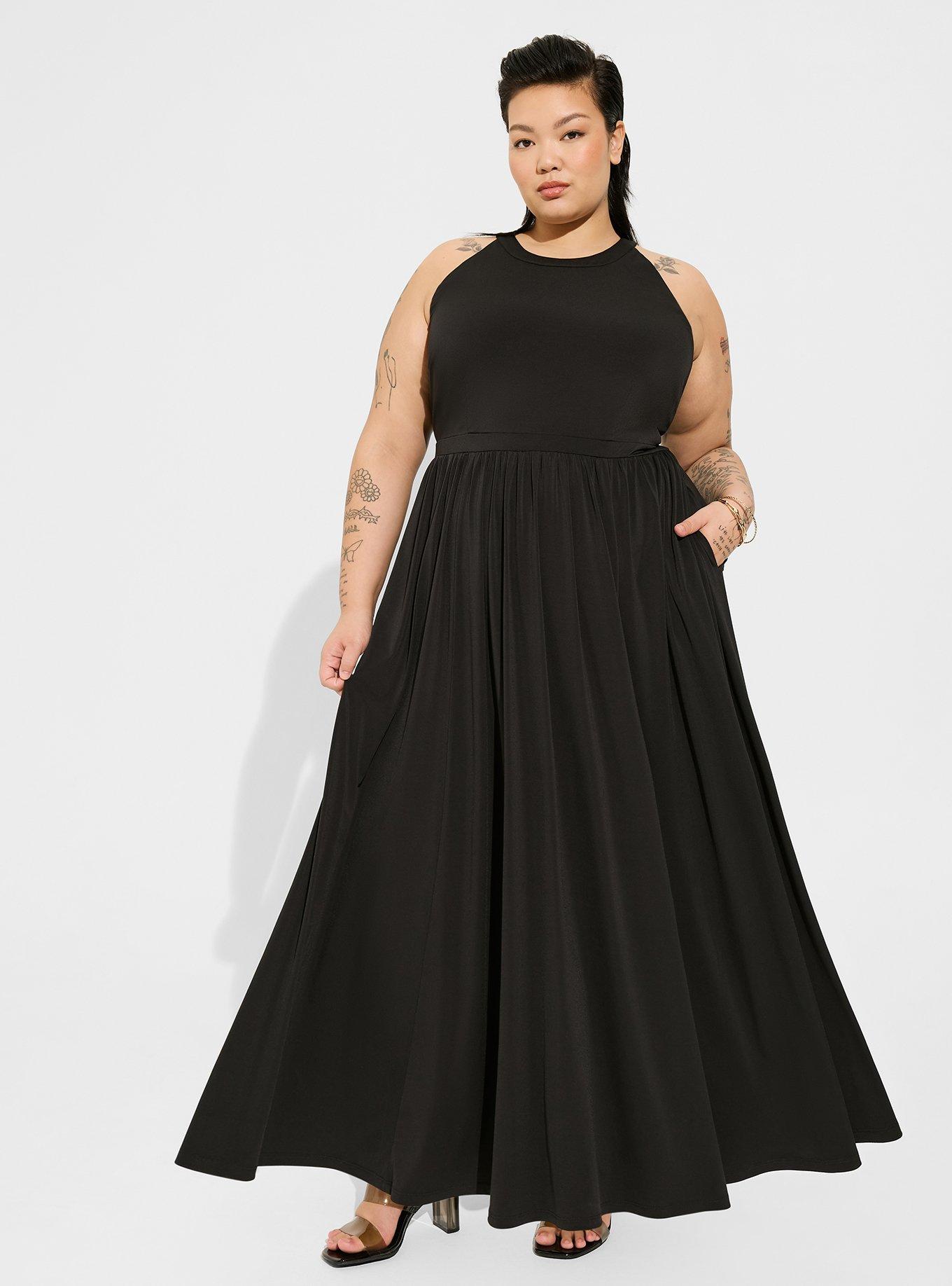 Plus Size - Maxi Studio Knit Halter Dress - Torrid