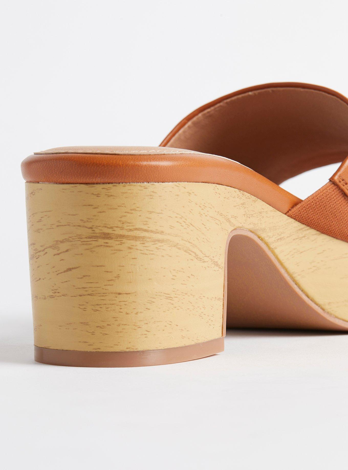Plus Size Wood Block Heel Mule (WW) Torrid