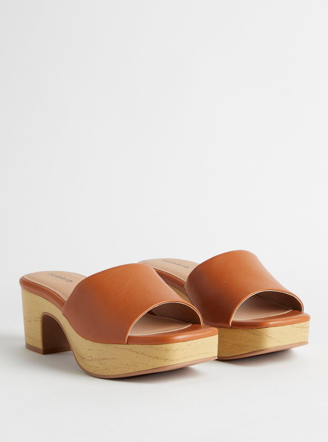 Plus Size Wood Block Heel Mule (WW) Torrid