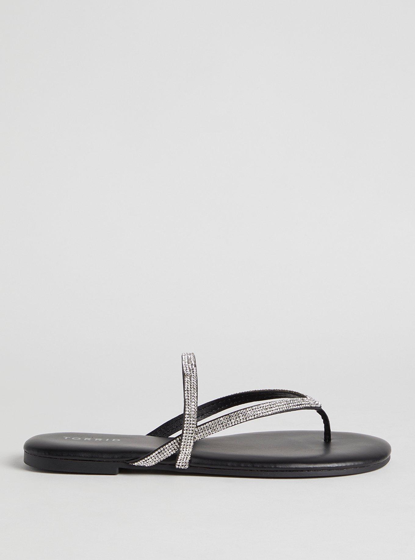 Embellished Flip Flop (WW), BLACK, alternate