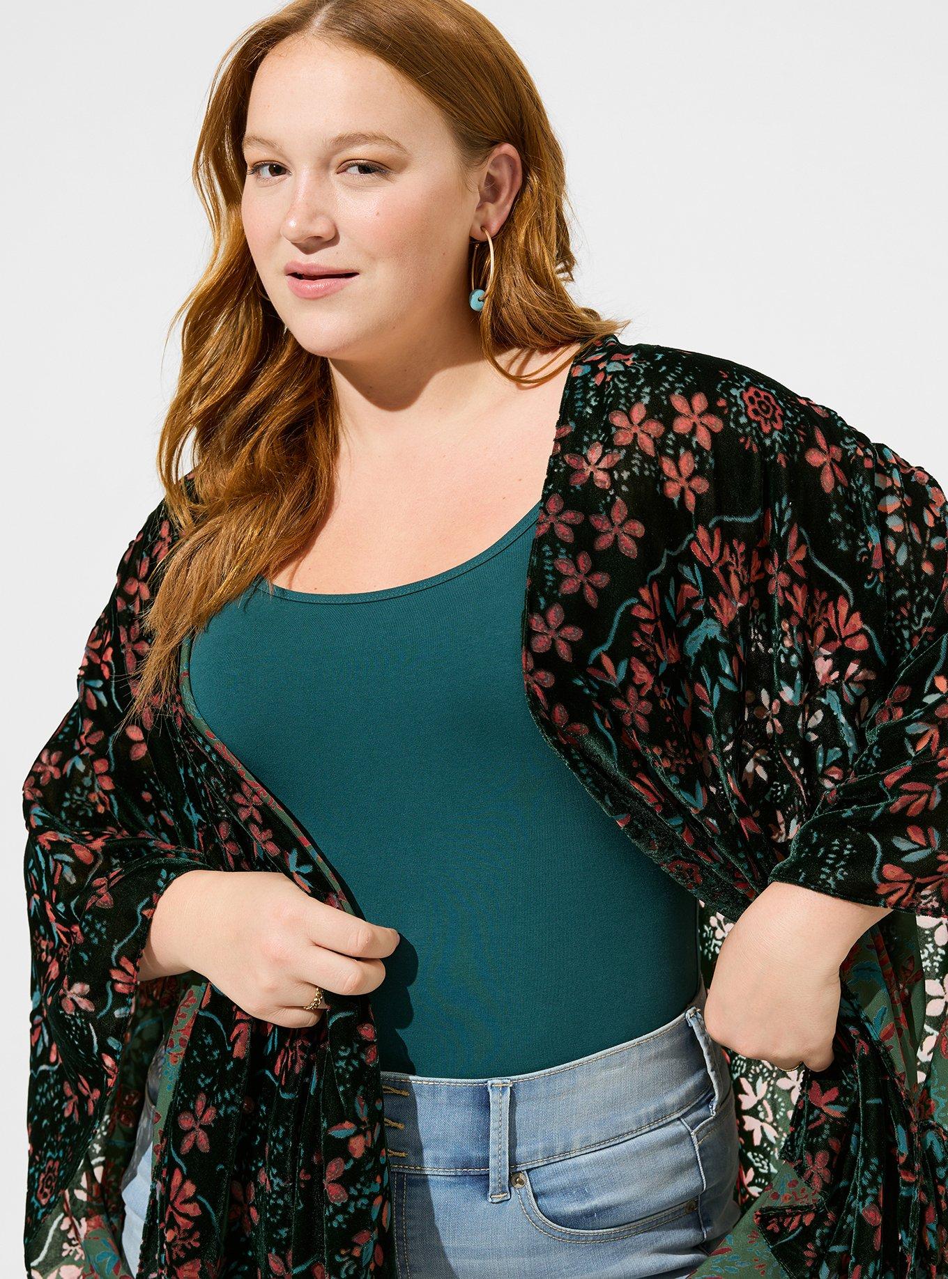 Plus Size - Burnout Ruana - Torrid