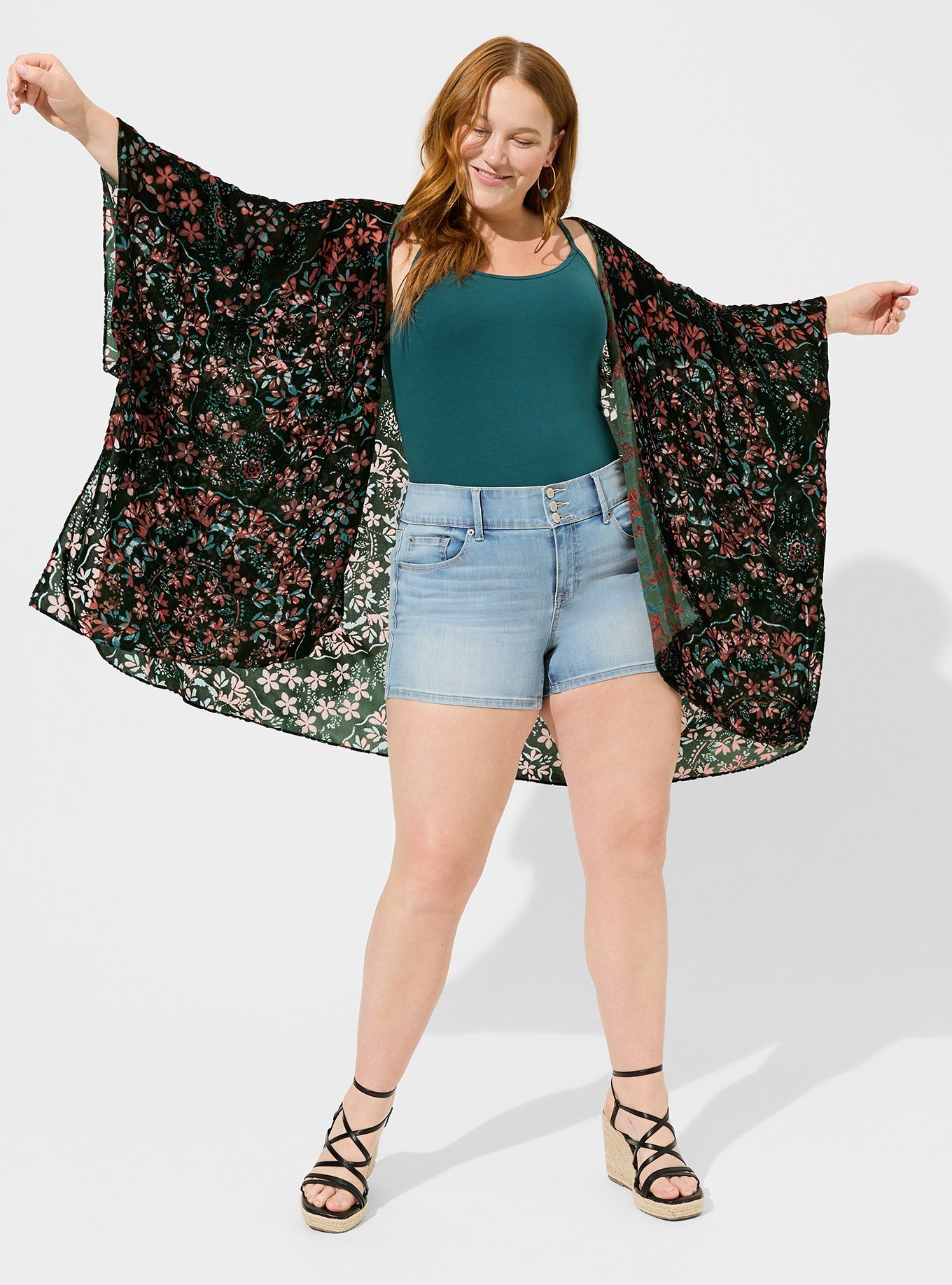 Plus Size - Burnout Ruana - Torrid