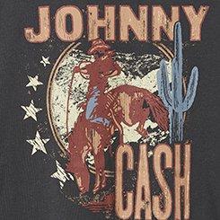 Johnny Cash Classic Fit Cotton Crew Tee, VINTAGE BLACK, swatch