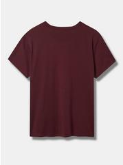 Plus Size Yellowstone Relaxed Fit Cotton Boxy Tee, WINETASTING, alternate