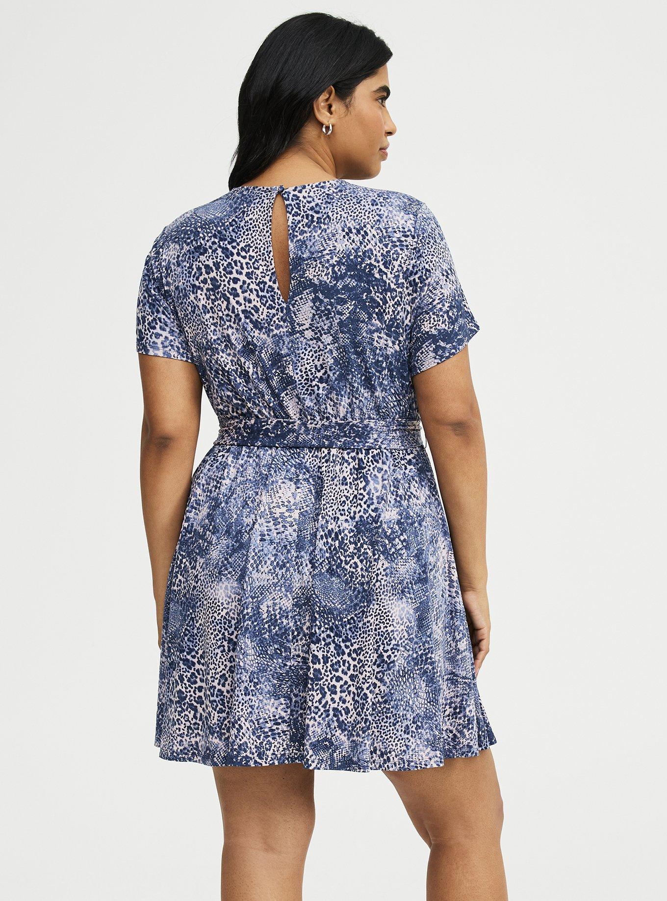 Surplice Romper, DIVA SNAKESIN BLUE, alternate