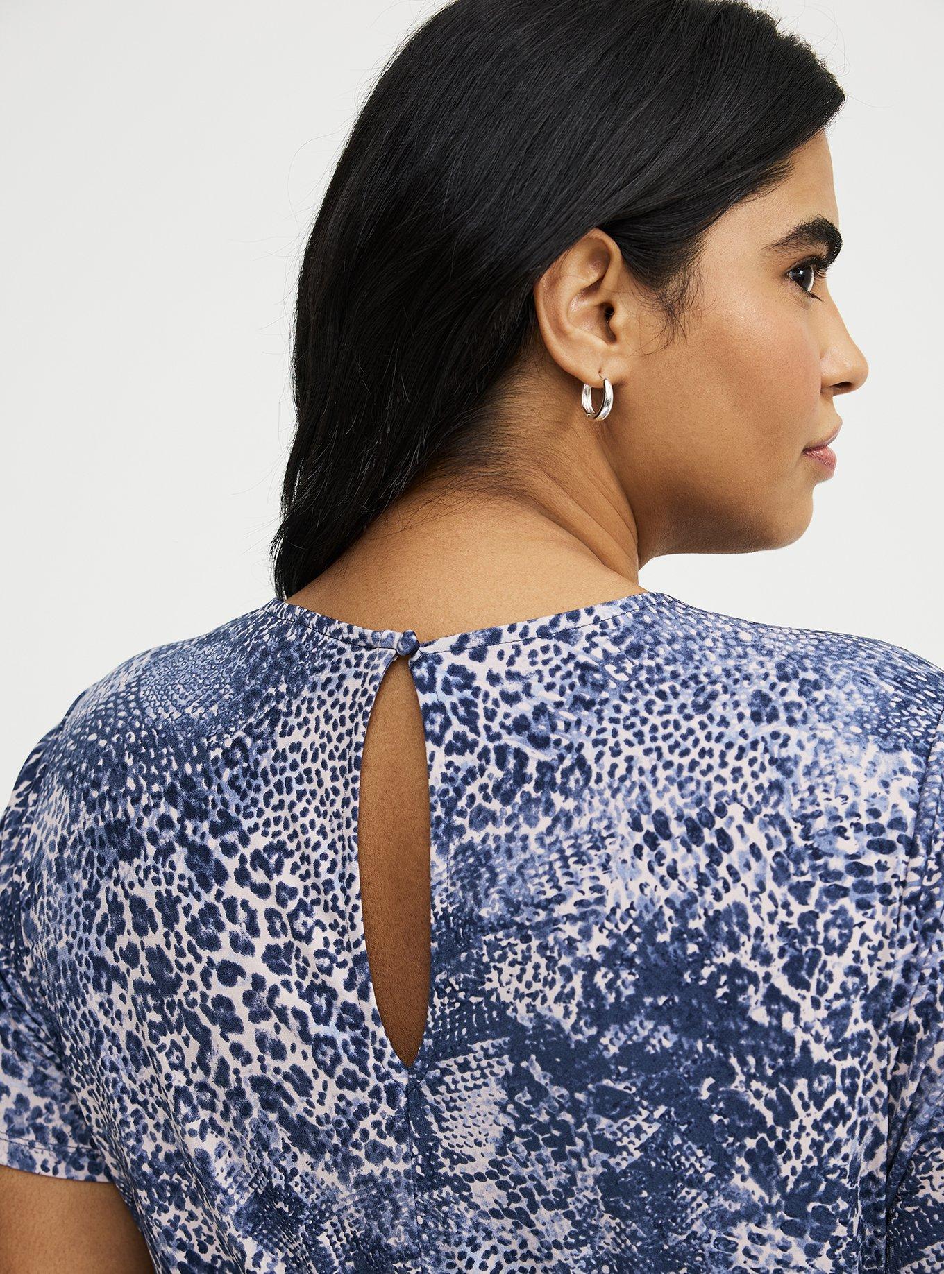 Surplice Romper, DIVA SNAKESIN BLUE, alternate