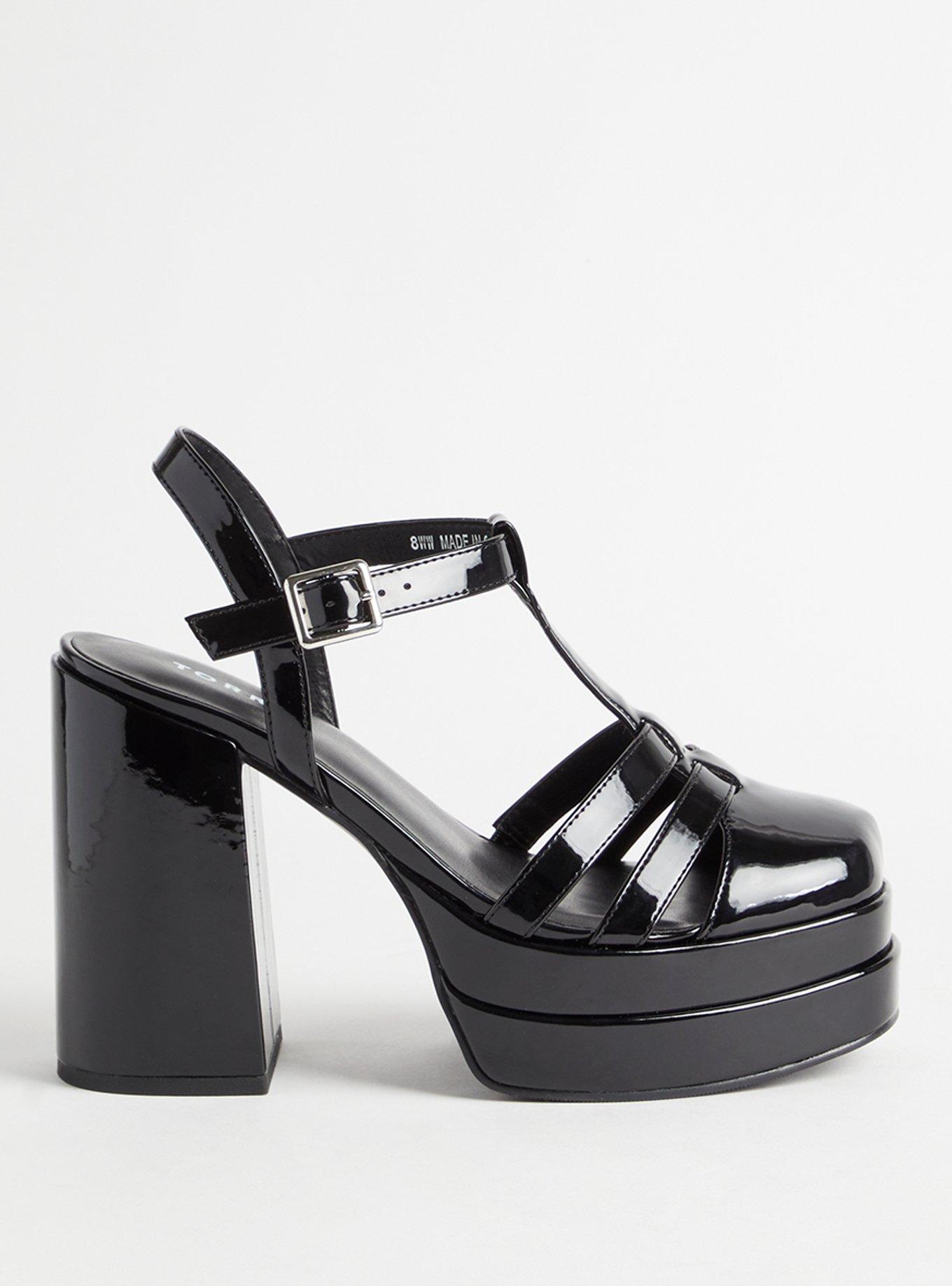 Platform caged sale heels