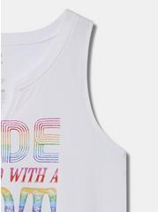 Pride Stonewall Classic Fit Cotton Notch Tank, BRIGHT WHITE, alternate