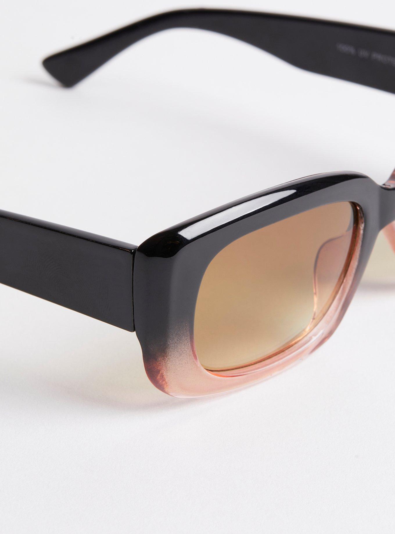 Plus Size Rectangle Smoke Lens Sunglasses Torrid