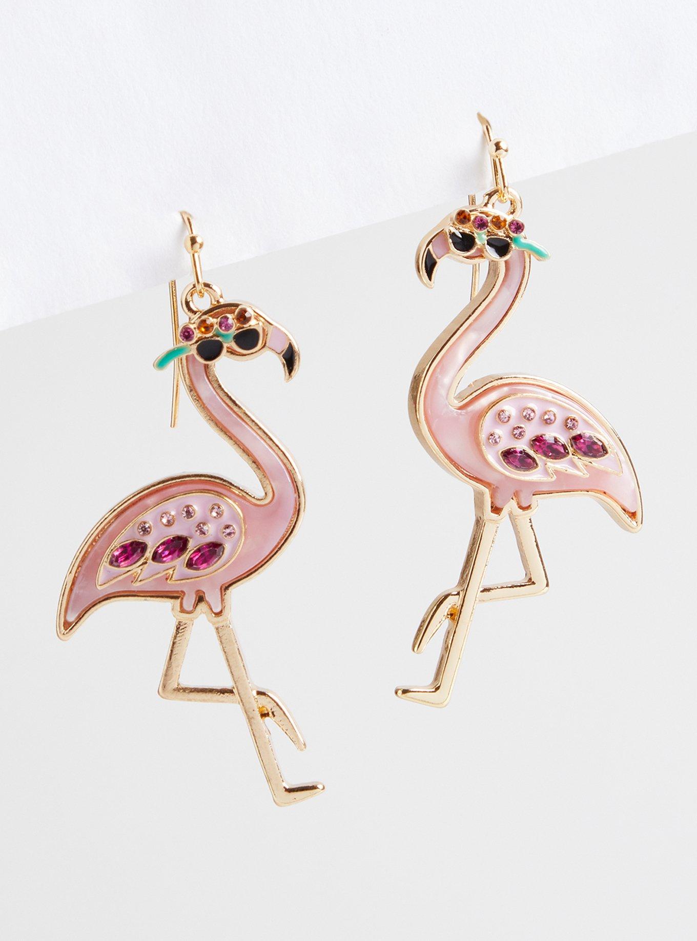 Plus Size - Flamingo Statement Earring - Torrid