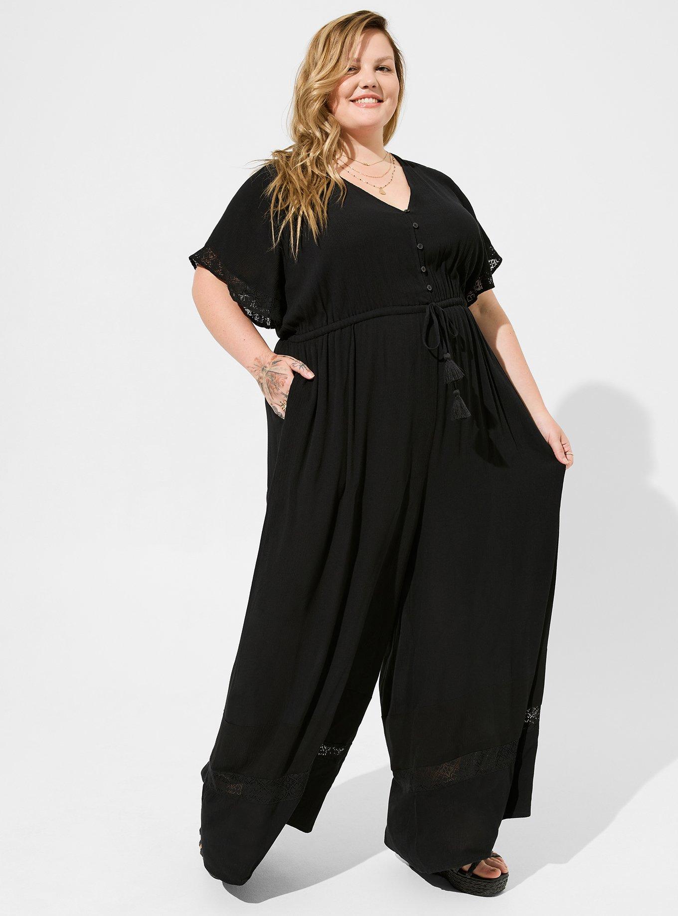 Torrid black cheap lace jumpsuit