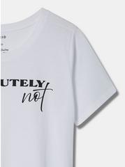 Absolutely Not Slim Fit Signature Jersey Crew Neck Tee, BRIGHT WHITE, alternate