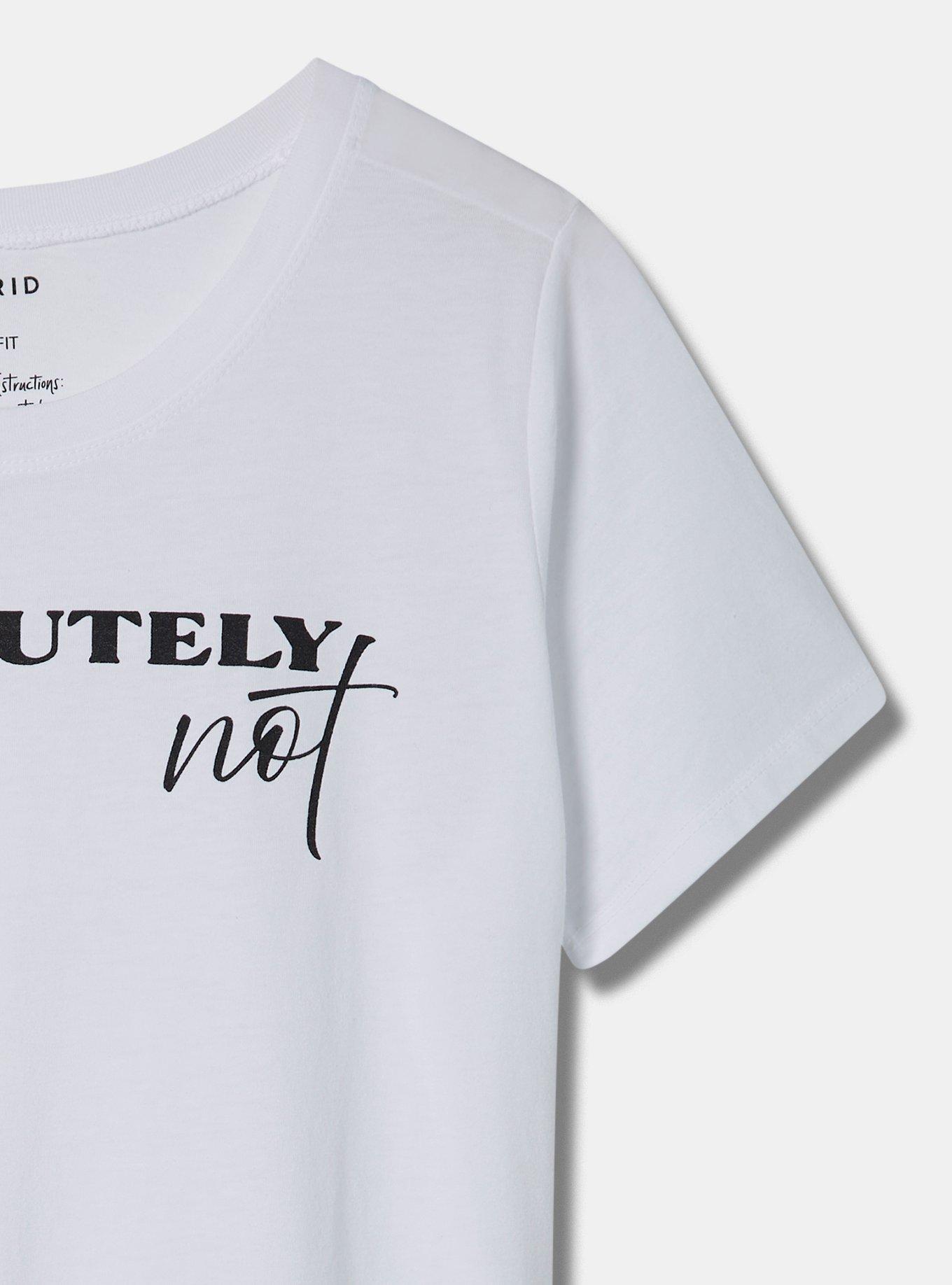 Plus Size Absolutely Not Slim Fit Signature Jersey Crew Neck Tee, BRIGHT WHITE, alternate