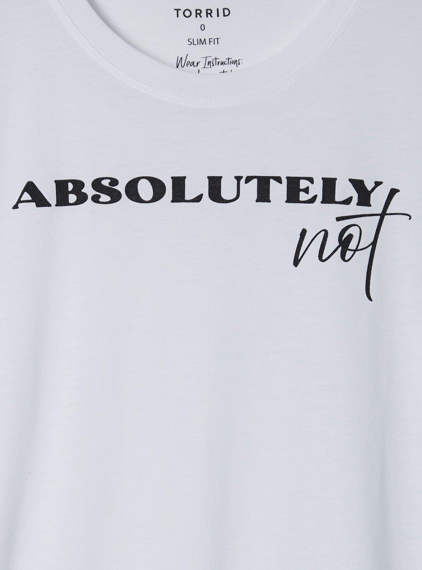Plus Size Absolutely Not Slim Fit Signature Jersey Crew Neck Tee, BRIGHT WHITE, alternate