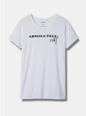 Absolutely Not Slim Fit Signature Jersey Crew Neck Tee, BRIGHT WHITE, hi-res