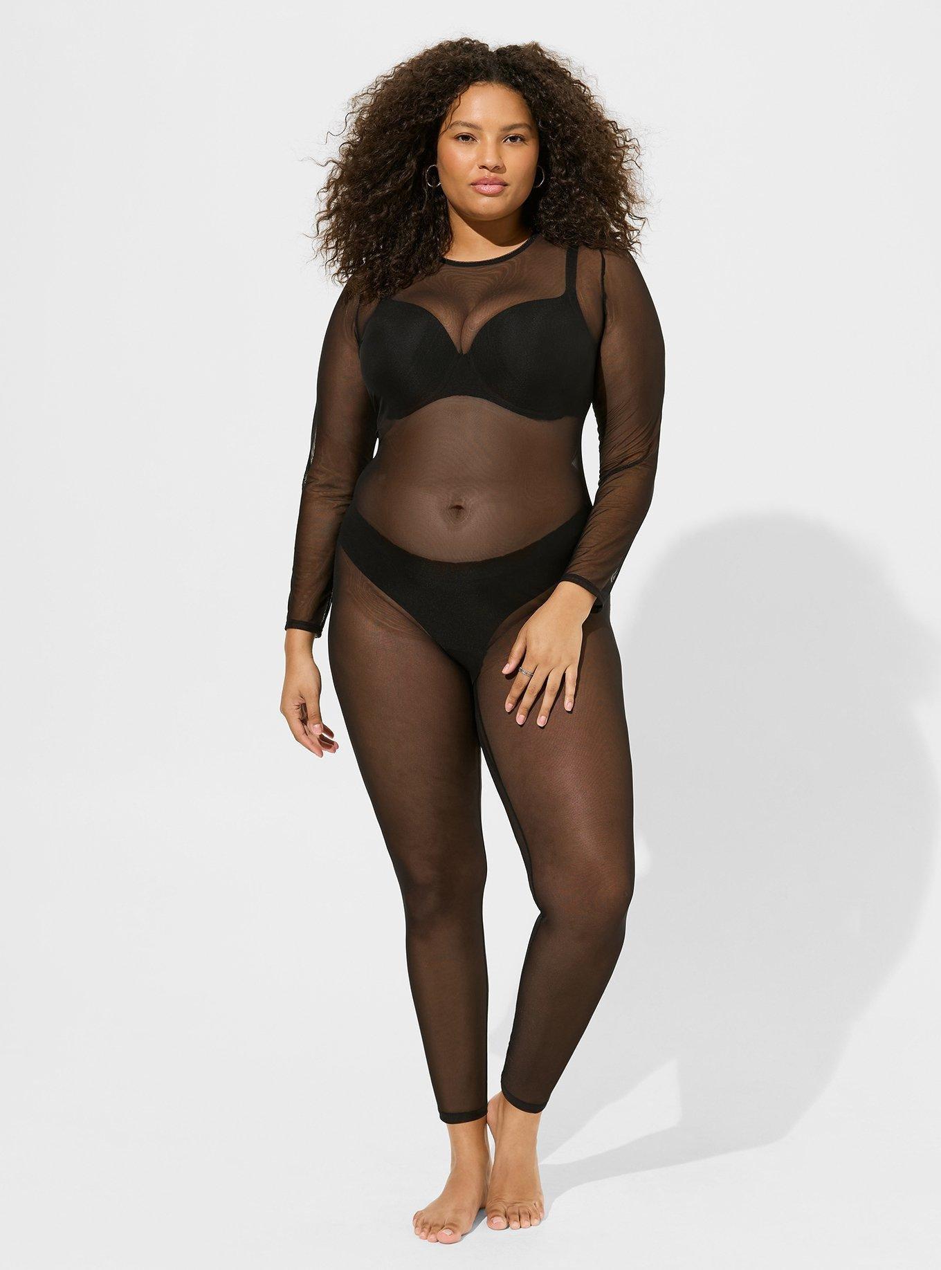 Mesh Long Sleeve Catsuit