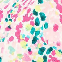 Plus Size Mini Swiss Dot Tunic Center Pleat Dress, SEA GLASS PATH, swatch