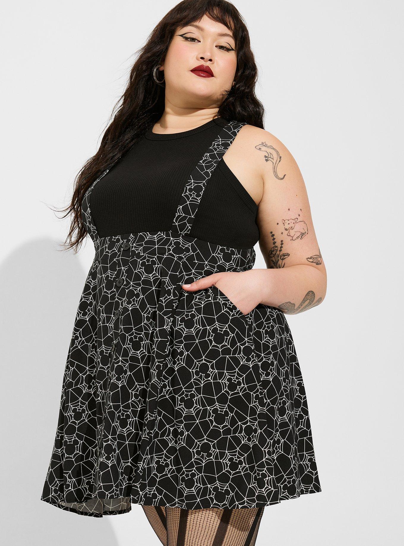 Plus Size - Disney MIckey Mouse Spiderweb Mini Skirtall - Torrid