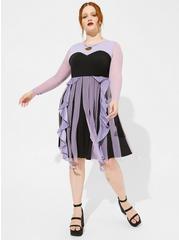 Plus Size Disney Ursula Mini Tulle Dress, PURPLE, hi-res