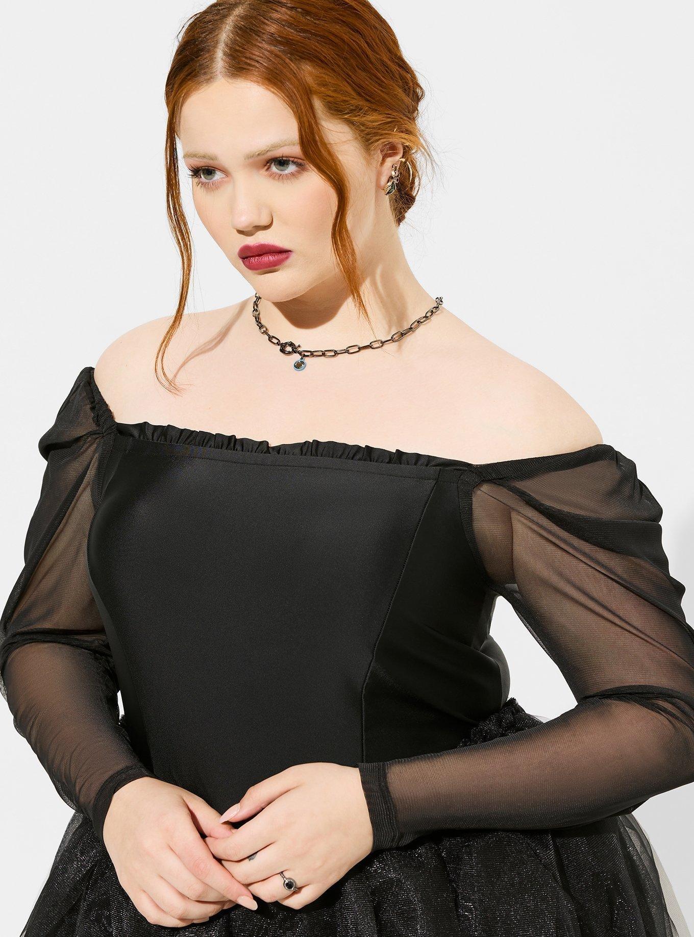 torrid black off shoulder dress Black Cold Shoulder Dress