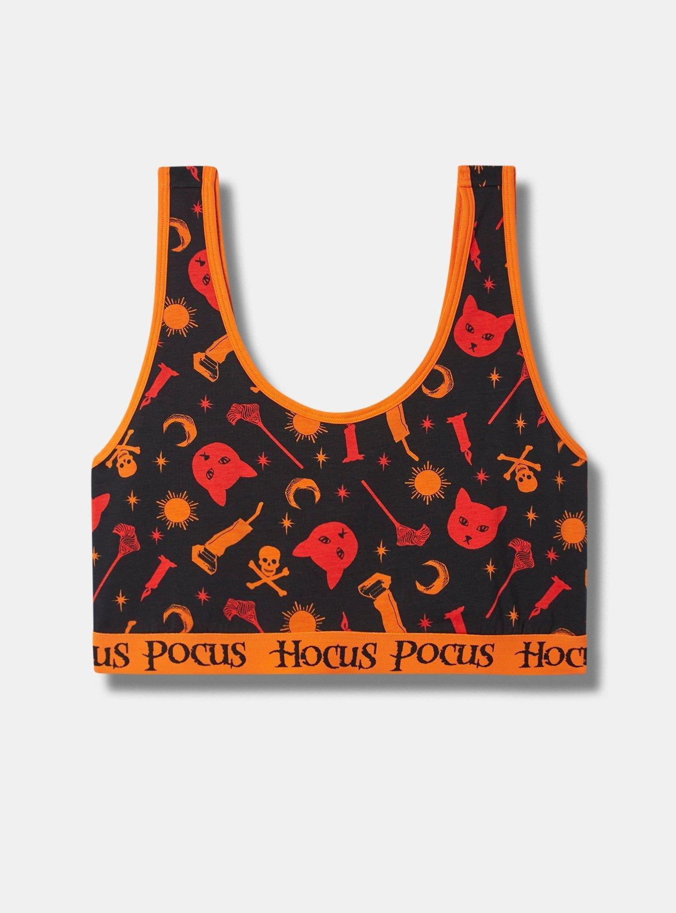 Plus Size - Disney Hocus Pocus Cotton Scoop Neck Bralette - Torrid