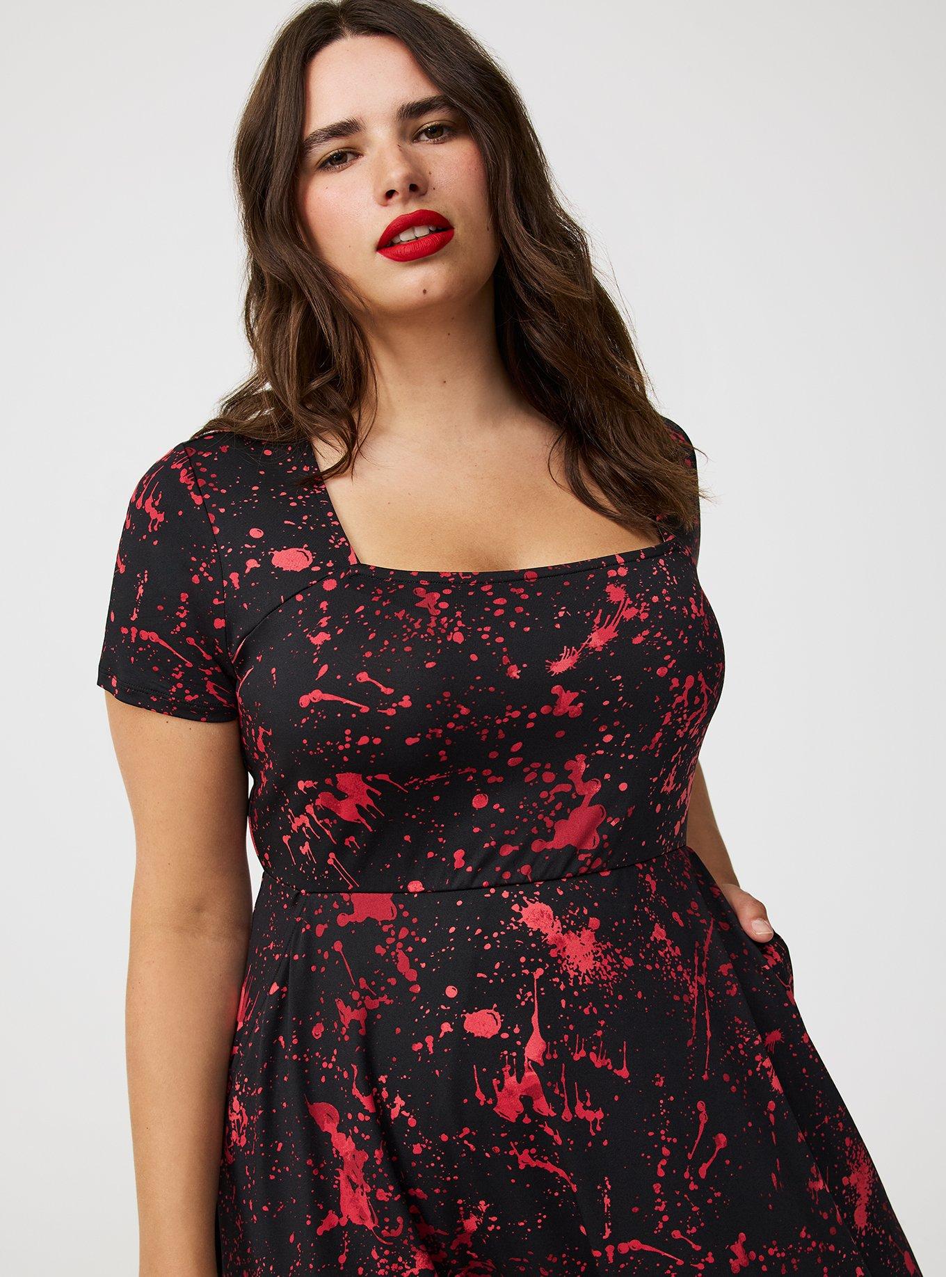 Halloween Blood Splatter A-Line Dress