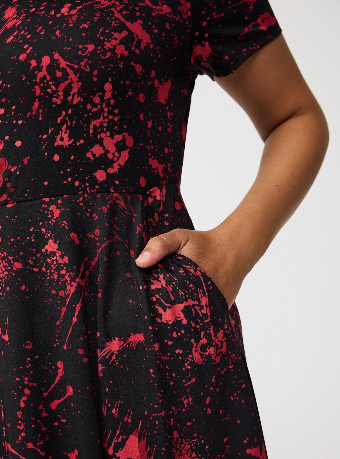 Halloween Blood Splatter A-Line Dress