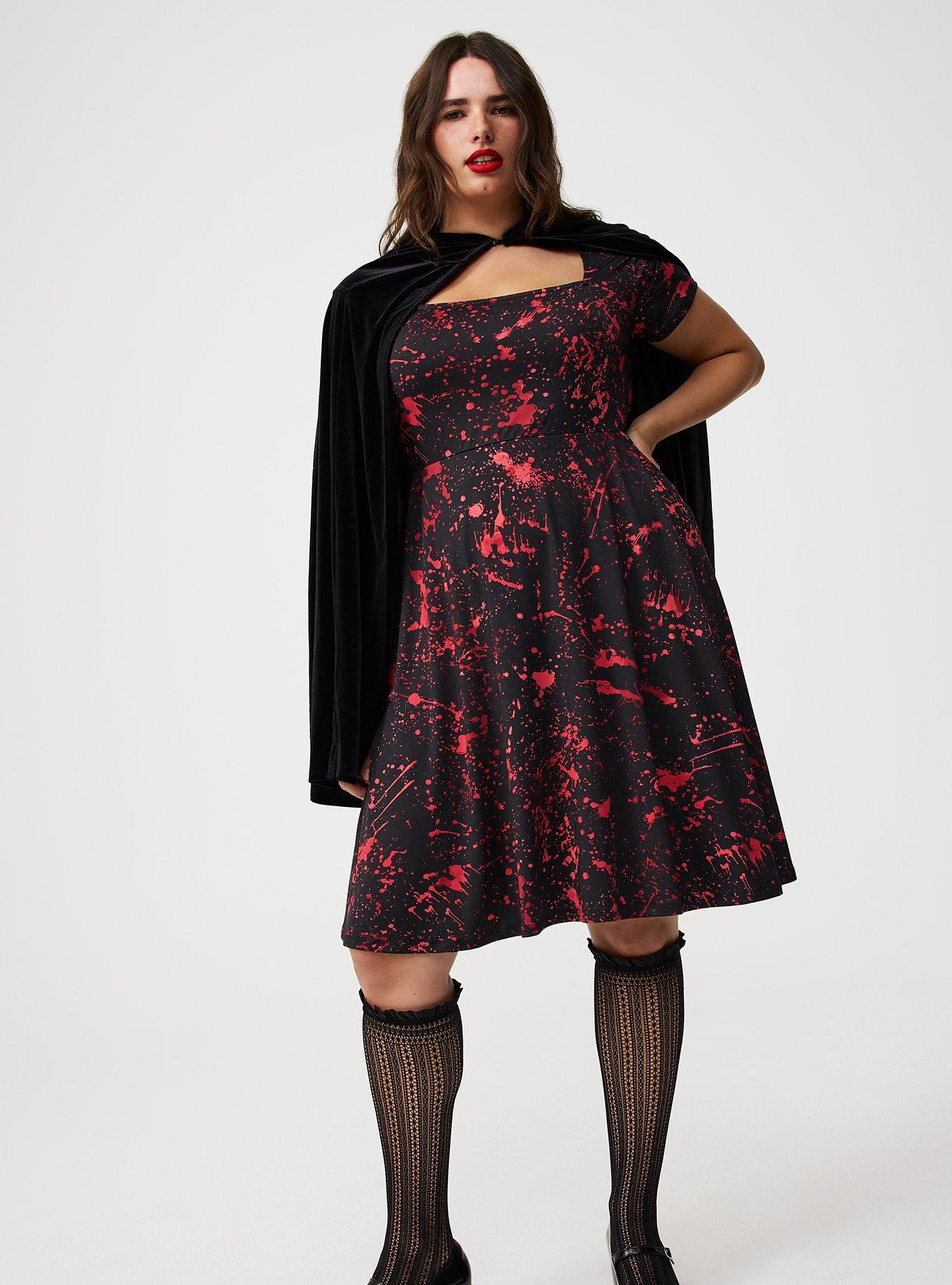 Halloween Blood Splatter A-Line Dress