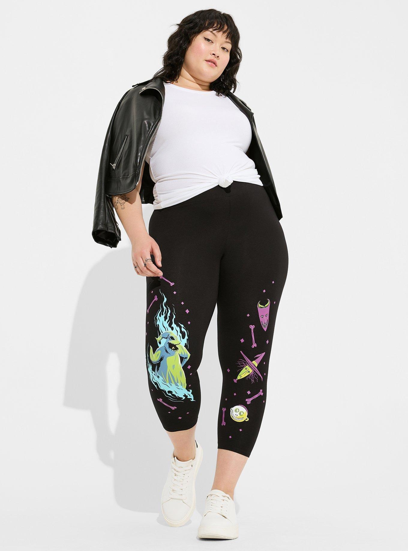 Plus Size - Disney Nightmare Before Christmas 24 Inch Crop Signature  Waistband Premium Legging - Torrid