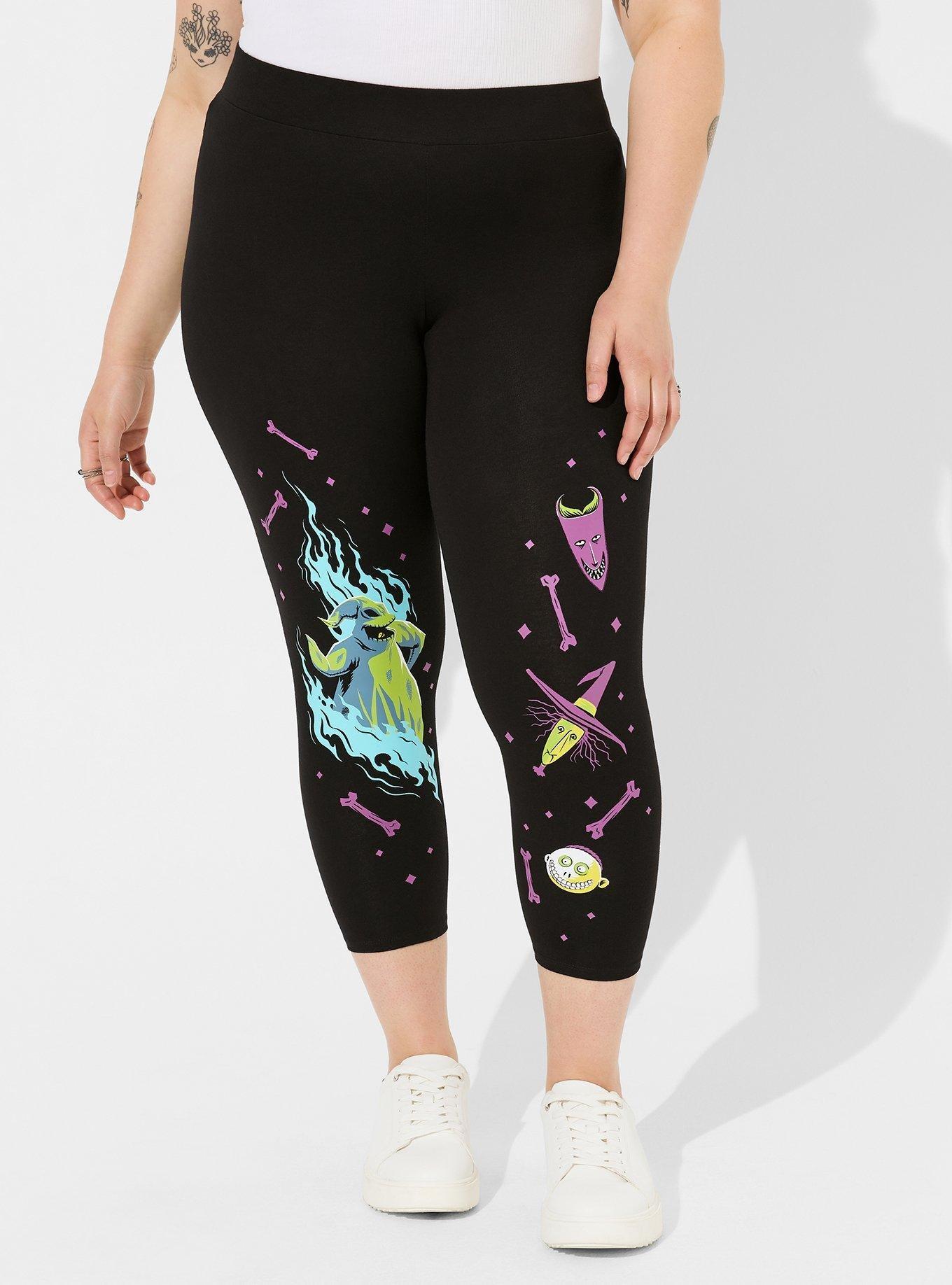 Plus Size - Disney Nightmare Before Christmas 24 Inch Crop Signature  Waistband Premium Legging - Torrid