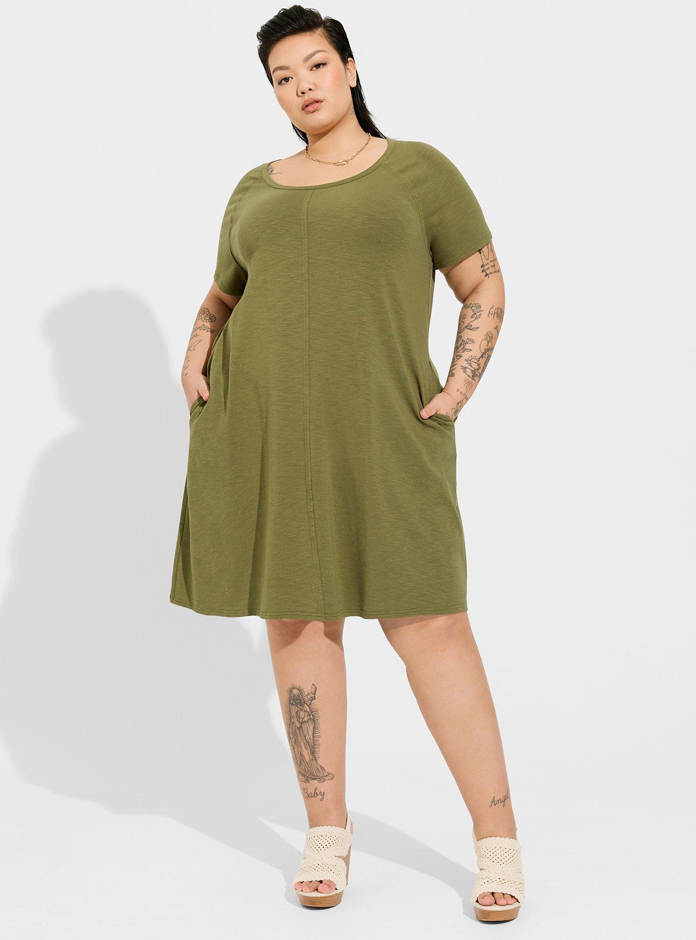 Plus Size - Mini Super Soft Tee Shirt Dress - Torrid